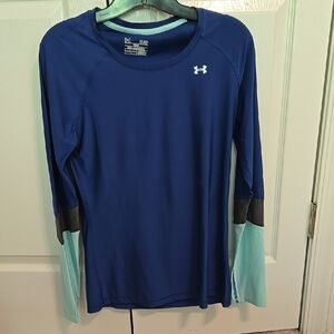 Under Armour Blue Long Sleeve Shirt - S
